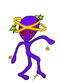 Alien Sticker by ANOMONA