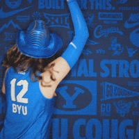 Ncaa Volleyball Go Cougs GIF by BYU Cougars