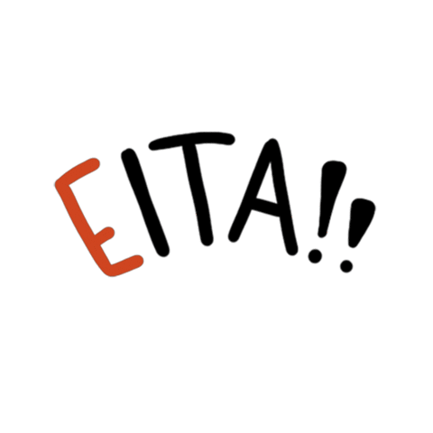 alineluizaart lettering frase eita byalineluiza Sticker