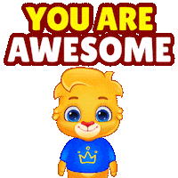 Awesome You Are The Best Sticker by Lucas and Friends by RV AppStudios