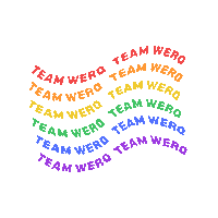 Dance Rainbow Sticker by WERQ Fitness