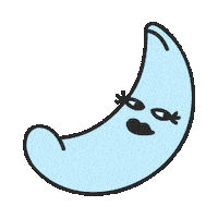 biloba sleep moon dream lune Sticker