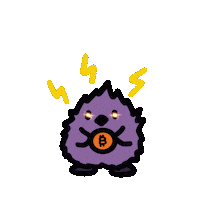 Lightning Bitcion Sticker