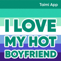 Gay Flag I Love My Boyfriend GIF by Taimi