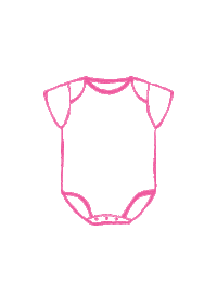 carters pink baby blue star Sticker