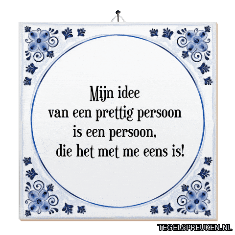 Nl Gezelligheid Sticker by Tegelspreuken.nl