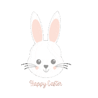 Beaujoliedesign bunny spring easter easterbunny Sticker