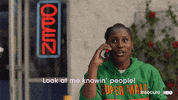Phone Call Networking GIF by Insecure on HBO