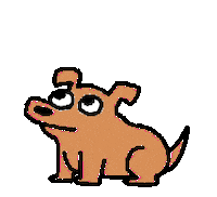 Happy Dog Sticker by Lloyd Davies