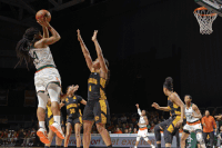 caneswbbseniorday GIF by Miami Hurricanes