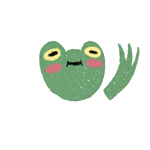 Poulpou_ giphyupload frog salut coucou Sticker