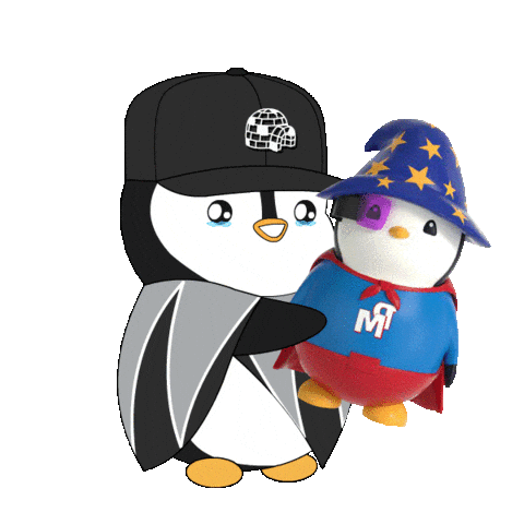 Happy Magic Sticker by Pudgy Penguins