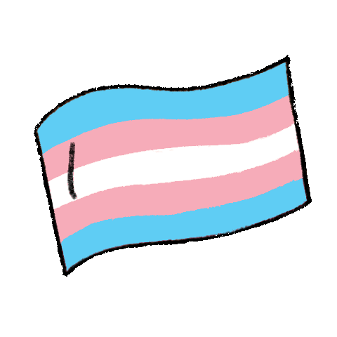 Pride Trans Sticker by carriesloane