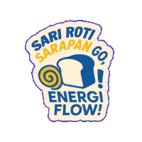 SARIROTIROTINYAINDONESIA roti sarapan sari roti Sticker