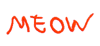 Cat Meow Sticker by camphollow