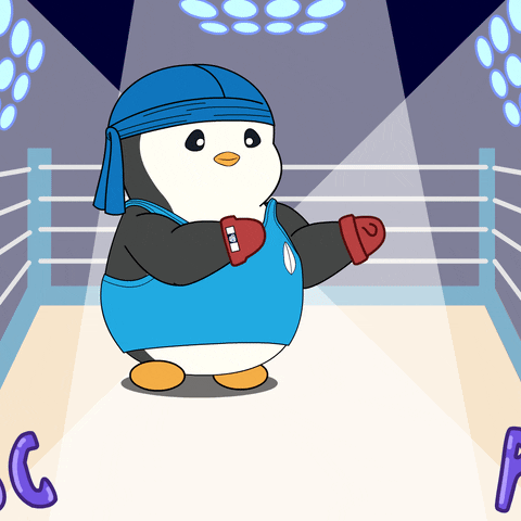 Elon Musk Fight GIF by Pudgy Penguins