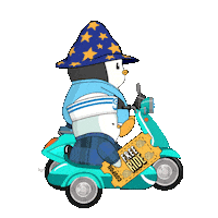 Traveling Road Trip Sticker by Pudgy Penguins