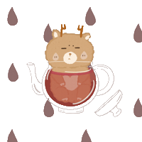 hsiaodraw mc 悶 月經 小酌 Sticker