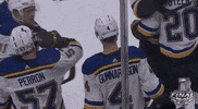 ice hockey hug GIF by NHL