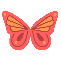 summer butterfly Sticker by Quinn the Fox