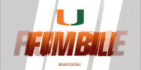 university of miami fumble GIF by Miami Hurricanes