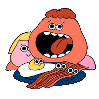 Hungry Food Sticker by Peter Steineck
