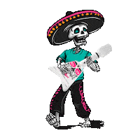 Day Of The Dead Skeleton Sticker by rocknrolltequila