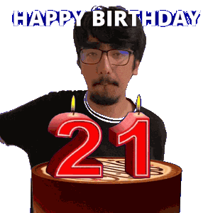 21St Birthday Sticker