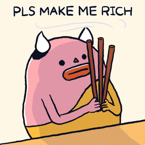 Make Me Rich Please GIF by Monkiddo