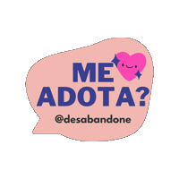 Desabandone pet adopt adoption adopt dont shop Sticker