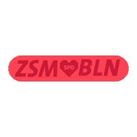 Zusammen Berlin Sticker by SPD Berlin
