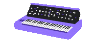 Piano Synthesizer Sticker