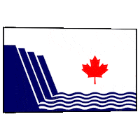 Scarborough Bluffs Flag Sticker