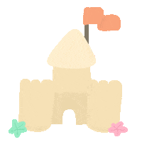 Sand Castle Sticker