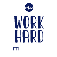 Work Hard Sticker by Mauá Jr.