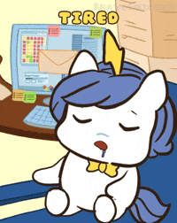 Tired Worn Out GIF by Brave Unicorn