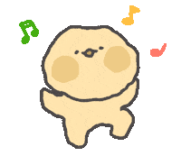 Dallaeng 귀여운 캐릭터 행복 댄스 Sticker