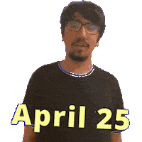 April 25 Sticker