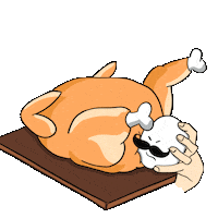 Thanksgiving Filling Sticker