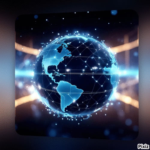 EinerVonAllen giphyupload art earth cyberspace GIF