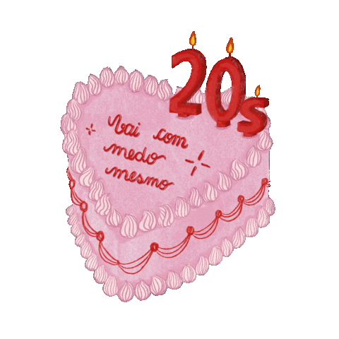 dsgnjulia giphyupload cake aniversario 20 Sticker