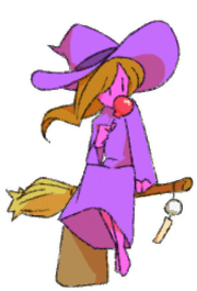 kokira fun kawaii witch かわいい Sticker