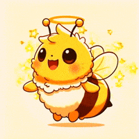 beelightened excited bee expressions beelightened GIF