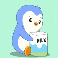 Morning Sitting GIF by Pudgy Penguins
