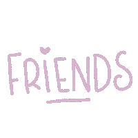 Lettering Friendship Sticker