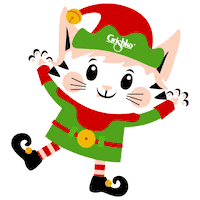 New Year Cat Sticker by Grishko