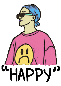 Happy Girl Sticker