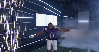 Dance Reaction GIF by Baltimore Ravens