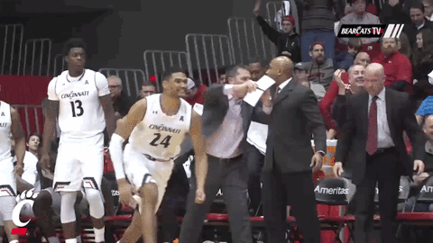excited pumped up GIF by University of Cincinnati Athletics