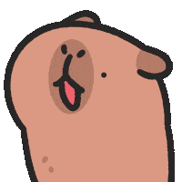 Dust Capybara Sticker by sansanplanet